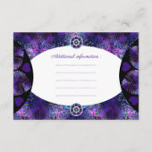 Lila Schirm und Herz .7 Begleitkarte (Rückseite)