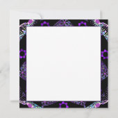 Lila Schirm und Herz .7 Blindkarte Karte (Rückseite)