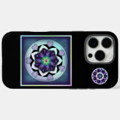 Lila Schirm und Herz .7 Case-Mate iPhone Hülle (Rückseite (Horizontal))