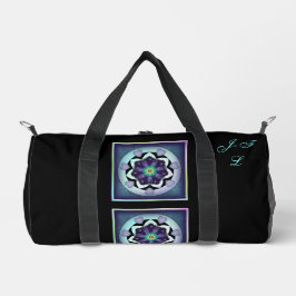 Lila Schirm und Herz .7 Duffle Bag