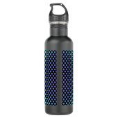 Lila Schirm und Herz .7 Edelstahlflasche (Rückseite)