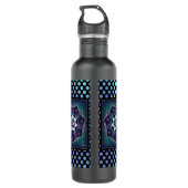 Lila Schirm und Herz .7 Edelstahlflasche (Rückseite)