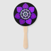 Lila Schirm und Herz .7 Fächer (Rückseite)