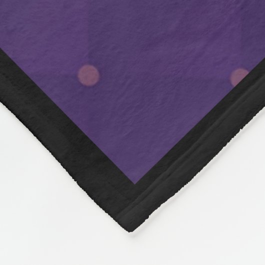 Lila Schirm und Herz .7 Fleecedecke (Ecke)