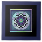 Lila Schirm und Herz .7 Fliese (Vorderseite)