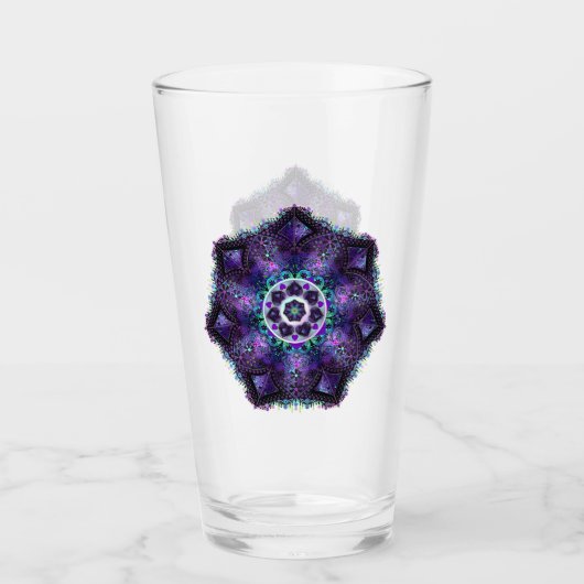 Lila Schirm und Herz .7 Glas (Vorderseite)