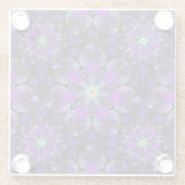 Lila Schirm und Herz .7 Glasuntersetzer (Rückseite)