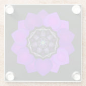 Lila Schirm und Herz .7 Glasuntersetzer (Rückseite)