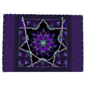 Lila Schirm und Herz .7 Große Geschenktüte (Rückseite)