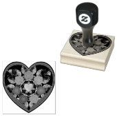 Lila Schirm und Herz .7 Gummistempel (Stempel)