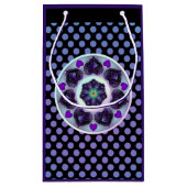 Lila Schirm und Herz .7 Kleine Geschenktüte (Rückseite)