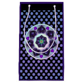 Lila Schirm und Herz .7 Kleine Geschenktüte (Vorderseite)