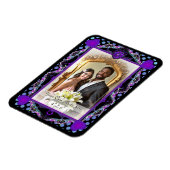 Lila Schirm und Herz .7 Magnet (Linke Seite)