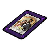 Lila Schirm und Herz .7 Magnet (Linke Seite)