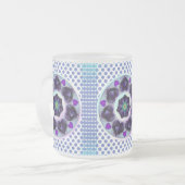 Lila Schirm und Herz .7 Mattglastasse (Vorderseite Links)