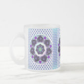 Lila Schirm und Herz .7 Mattglastasse (Links)