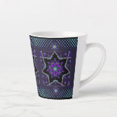 Lila Schirm und Herz .7 Milchtasse (Rechts)