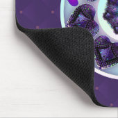 Lila Schirm und Herz .7 Mousepad (Ecke)