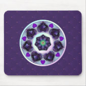 Lila Schirm und Herz .7 Mousepad (Vorne)