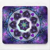 Lila Schirm und Herz .7 Mousepad (Vorne)