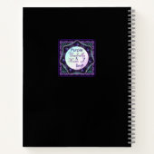 Lila Schirm und Herz .7 Notizblock (Rückseite)