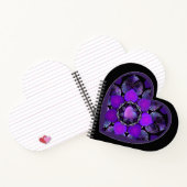 Lila Schirm und Herz .7 Notizblock (Innenseite)