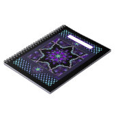 Lila Schirm und Herz .7 Notizblock (Linke Seite)