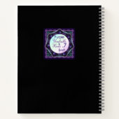 Lila Schirm und Herz .7 Notizblock (Rückseite)