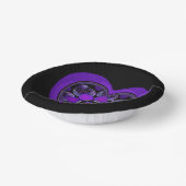 Lila Schirm und Herz .7 Pappteller (Gewinkelt)