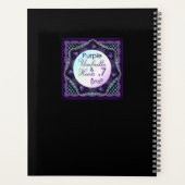 Lila Schirm und Herz .7 Planer (Rückseite)