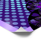 Lila Schirm und Herz .7 Poster (Ecke)