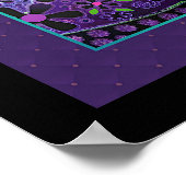 Lila Schirm und Herz .7 Poster (Ecke)