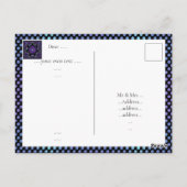 Lila Schirm und Herz.7 Postkarte (Rückseite)