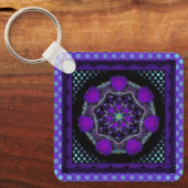 Lila Schirm und Herz .7 Schlüsselanhänger (Vorderseite)