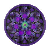 Lila Schirm und Herz .7 Schneidebrett (Vorderseite)