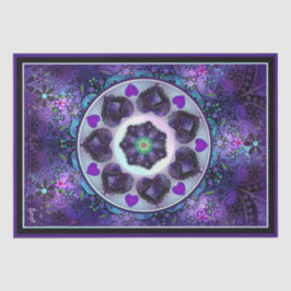 Lila Schirm und Herz .7 Seidenpapier