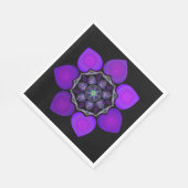 Lila Schirm und Herz .7 Serviette (Ecke)