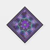 Lila Schirm und Herz .7 Serviette (Ecke)