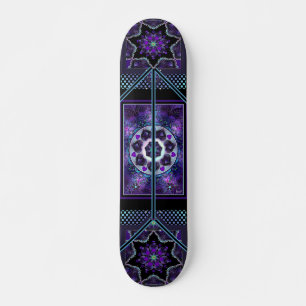 Lila Schirm und Herz .7 Skateboard