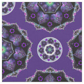 Lila Schirm und Herz .7 Stoff (Nahaufnahme)