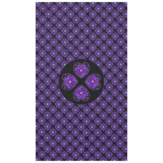 Lila Schirm und Herz .7 Tischdecke (Vorderseite)