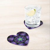 Lila Schirm und Herz .7 Untersetzer (Vor Ort)