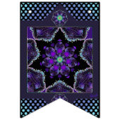 Lila Schirm und Herz .7 Wimpelkette (Zweite Fahne)