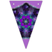 Lila Schirm und Herz .7 Wimpelkette (Erste Fahne)