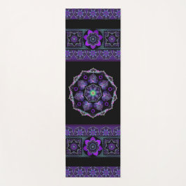 Lila Schirm und Herz .7 Yogamatte