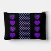 Lila Schirm und Herz .7 Zubehörtasche (Rückseite)