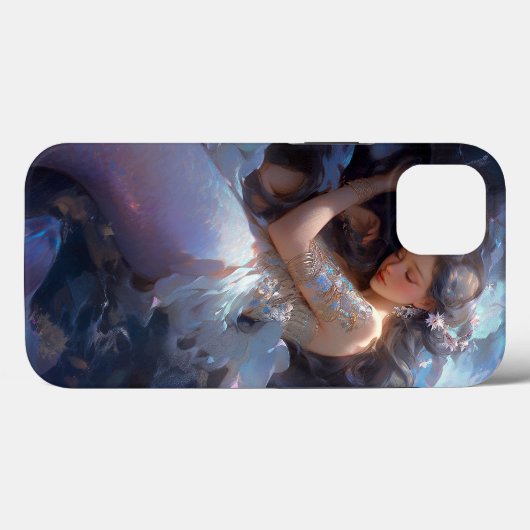 Lila Schlafen Meerjungfrau Fantasie Kunst Case-Mate iPhone Hülle (Rückseite (Horizontal))