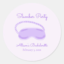 Lila Schlafmaske Bachelorette Slumber Party