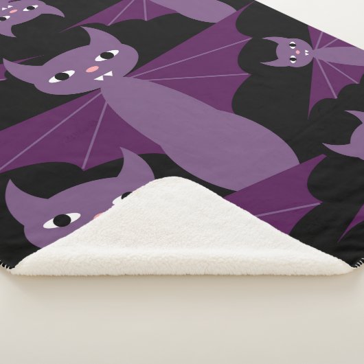 Lila Schläger Sherpadecke (3/4)