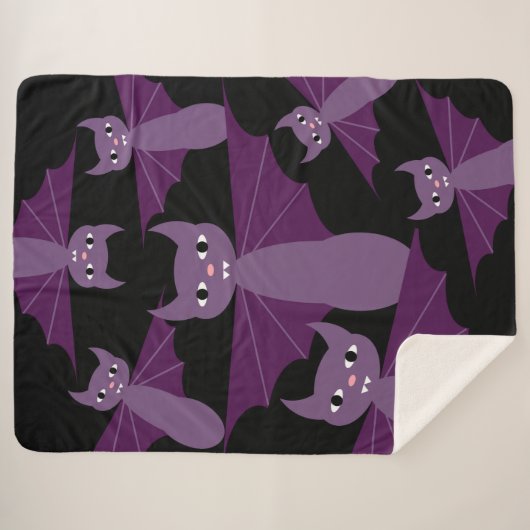 Lila Schläger Sherpadecke (Vorderseite (Horizontal))